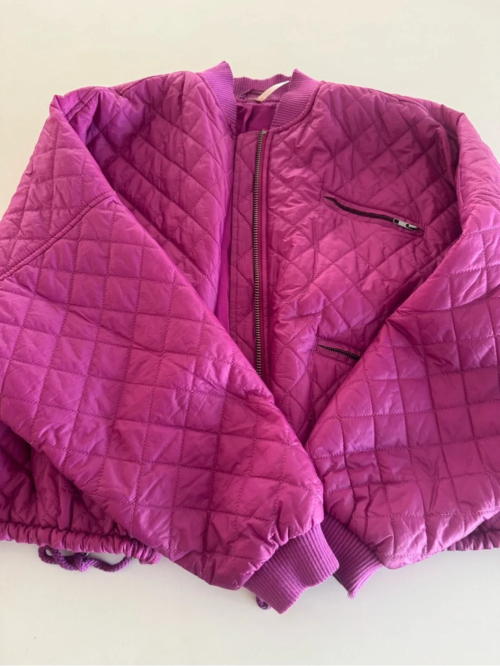 Free people easy quilted bomber jacket sz S